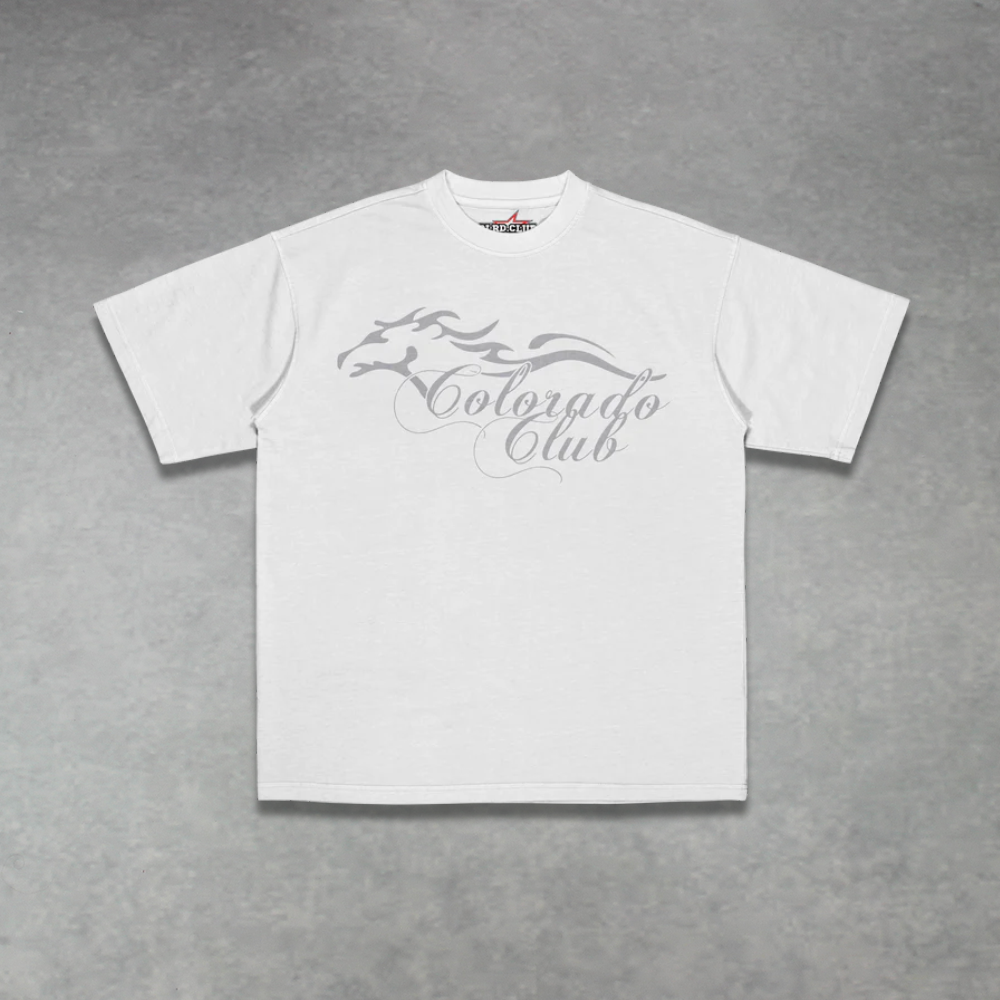CLRD-HORSES-WHITE-TEE-front